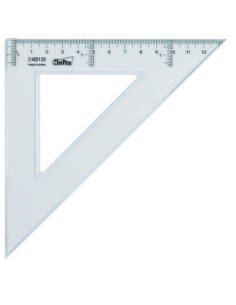 Escuadra de 20 cm. Cristal | Reino Escolar 2