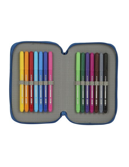 Plumier Doble Pequeño 28 piezas Blackfit8 Oxford