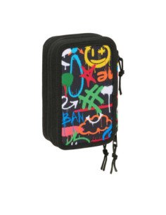 Plumier Triple 37 Pcs Safta Graffiti "Colors" | Reino Escolar: Mochilas y Regalos 2