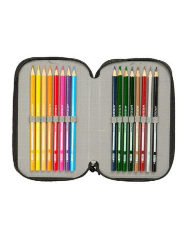 Plumier Triple 37 Pcs Safta Graffiti "Splash" | Reino Escolar: Mochilas y Regalos