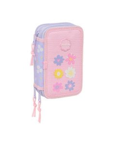 Plumier Triple 37 Pcs Safta "Bouquet" | Reino Escolar: Mochilas y Regalos