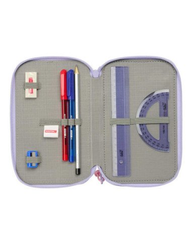 Plumier Triple 37 Pcs Safta "Bouquet" | Reino Escolar: Mochilas y Regalos
