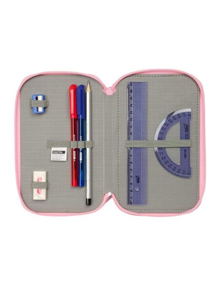 Plumier Triple 37 piezas Blackfit8 "Mariposas" | Reino Escolar