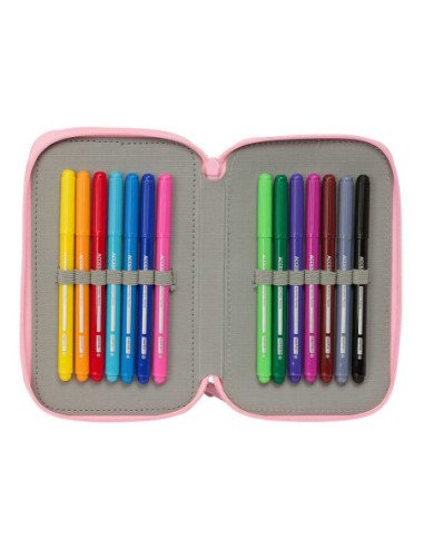 Plumier Triple 37 piezas Blackfit8 "Mariposas" | Reino Escolar