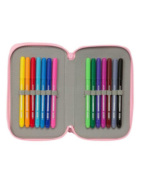 Plumier Triple 37 piezas Blackfit8 "Mariposas" | Reino Escolar
