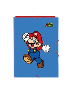 Carpeta Folio 3 Solapas Super Mario "World" | Reino Escolar: Mochilas y Regalos
