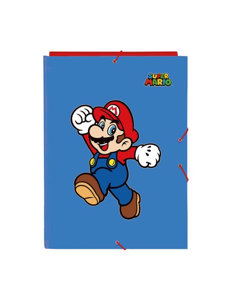 Carpeta Folio 3 Solapas Super Mario "World" | Reino Escolar: Mochilas y Regalos