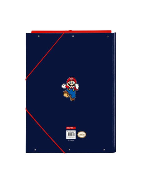 Carpeta Folio 3 Solapas Super Mario "World" | Reino Escolar: Mochilas y Regalos