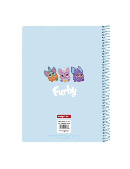 Libreta Cuarto 80 H. Tapas Duras Furby | Reino Escolar