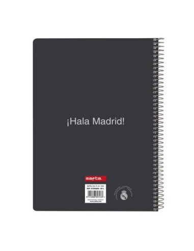 Libreta Cuarto 80 H. Tapas Duras 1Diseñ Real Madrid Equip. 25/26 | Reino Escolar: Mochilas y Regalos