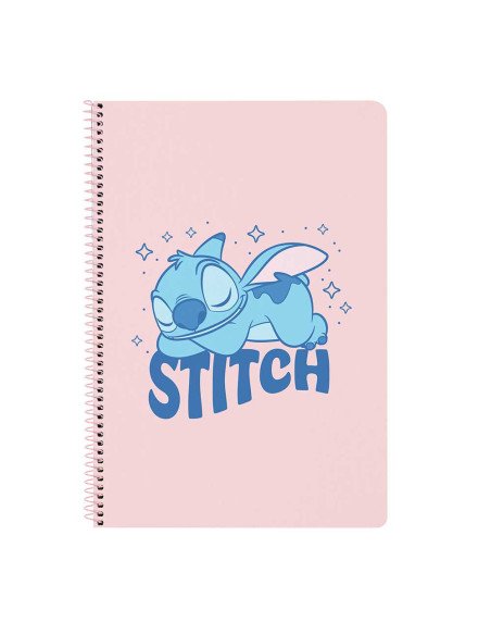 Libreta Folio 80 H. Tapas Duras Stitch "Ohana" | Reino Escolar