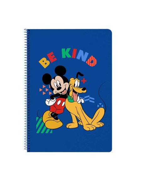 Libreta Folio 80 H. Tapas Duras Mickey Mouse "Today" | Reino Escolar: Mochilas y Regalos