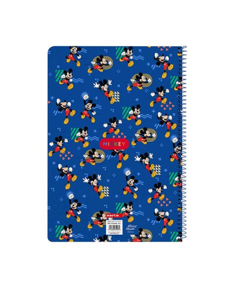 Libreta Folio 80 H. Tapas Duras Mickey Mouse "Today" | Reino Escolar: Mochilas y Regalos