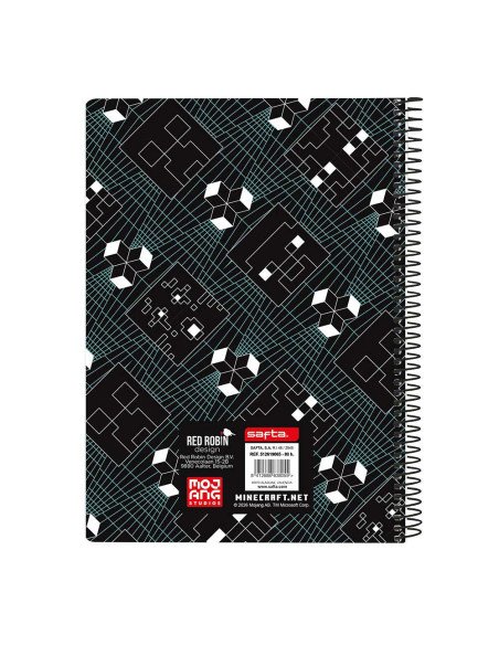 Libreta Cuarto 80 H. Tapas Duras Minecraft "Screen" | Reino Escolar: Mochilas y Regalos