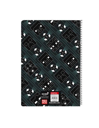 Libreta Folio 80 H. Tapas Duras Minecraft "Screen" | Reino Escolar: Mochilas y Regalos