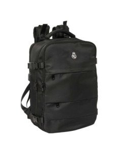 Mochila Viaje Cabina Portatil 15.6'' Real Madrid Negra | Reino Escolar: Mochilas y Regalos
