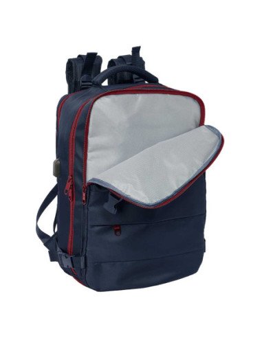 Mochila Viaje Cabina Portatil 15.6'' F.C.Barcelona Azul Marino | Reino Escolar: Mochilas y Regalos