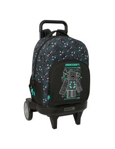 Mochila Grande con Ruedas Compact Evol. Ext. Minecraft "Screen" | Reino Escolar: Mochilas y Regalos