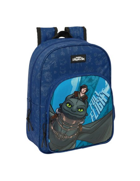 Mochila Infantil Adaptable a Carro Como Entrenar A Tu Dragon | Reino Escolar: Mochilas y Regalos