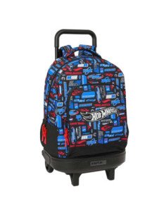 Mochila Grande con Ruedas Compact Ext.Simple Hot Wheels | Reino Escolar: Mochilas y Regalos