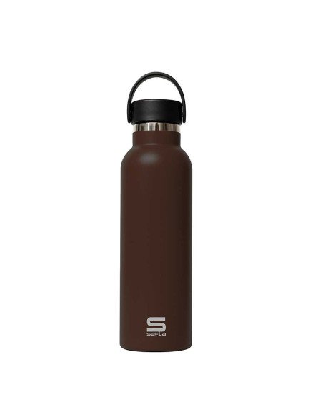 Botella Termo Exterior Goma 600 ml SAFTA "Chocolate"