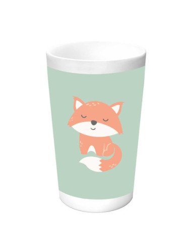 Set de Platos Cubiertos y Vaso SAFTA Preescolar "Zorrito"