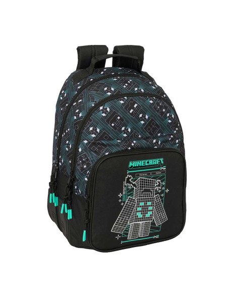 Mochila Doble Adaptable a Carro Minecraft "Screen" | Reino Escolar: Mochilas y Regalos