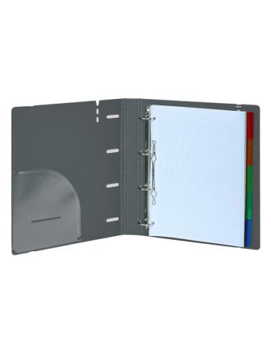 Carpeblock Pp Foam 4 Ani 35Mm con Recambio Safta "Dark Grey" | Reino Escolar: Mochilas y Regalos