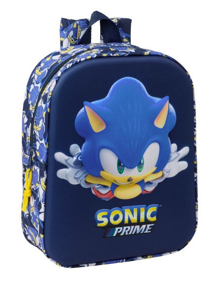 Mochila Guarderia 3D Sonic "City" | Reino Escolar: Mochilas y Regalos