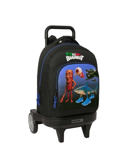 Mochila Grande con Ruedas Compact Evol. Ext. Brainrot