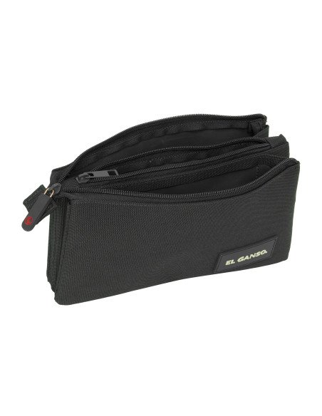 Portatodo Triple El Ganso Basics "Black" | Reino Escolar: Mochilas y Regalos