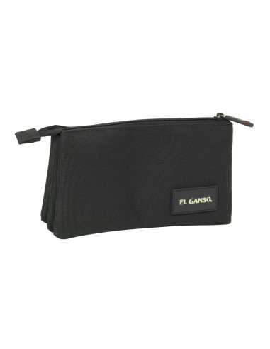 Portatodo Triple El Ganso Basics "Black" | Reino Escolar: Mochilas y Regalos