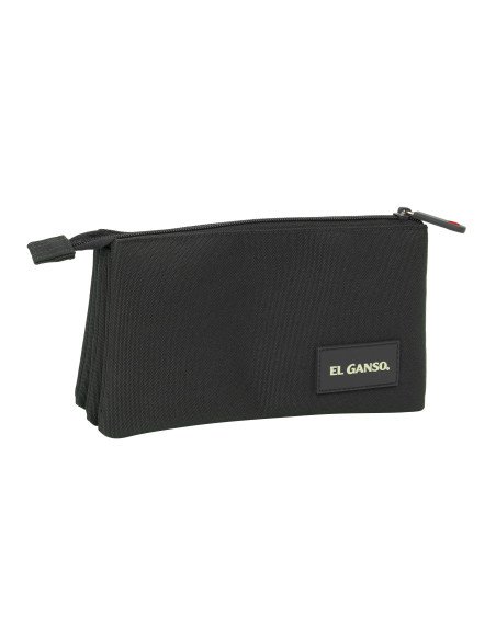 Portatodo Triple El Ganso Basics "Black" | Reino Escolar: Mochilas y Regalos