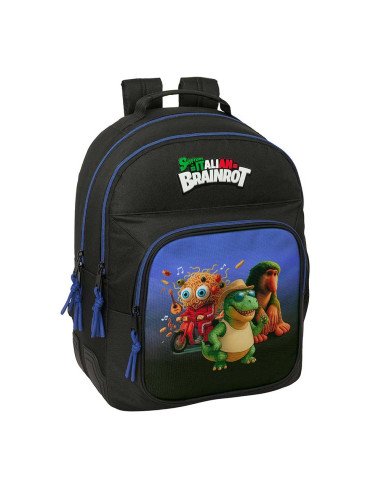 Mochila Doble Adaptable a Carro Brainrot | Reino Escolar: Mochilas y Regalos