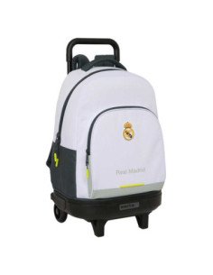 Mochila Grande con Ruedas Compact Extraible Real Madrid Equip. 25/26 | Reino Escolar: Mochilas y Regalos