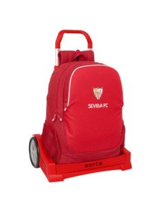 Mochila665 + Carro Evolution Resis Agua Sevilla Fc | Reino Escolar: Mochilas y Regalos