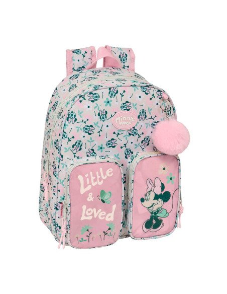 Mochila Infantil Bolsillos Adaptable a Carro Minnie Mouse "Minty" | Reino Escolar: Mochilas y Regalos