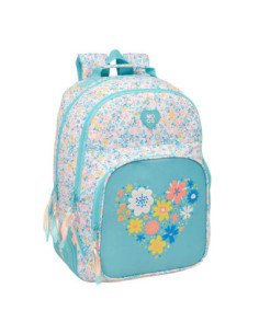 Mochila Doble Adaptable a Carro Reciclado Moos "Fiori" | Reino Escolar: Mochilas y Regalos