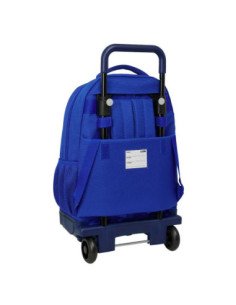Mochila Grande con Ruedas Compact Extraible Real Madrid | Reino Escolar: Mochilas y Regalos 2