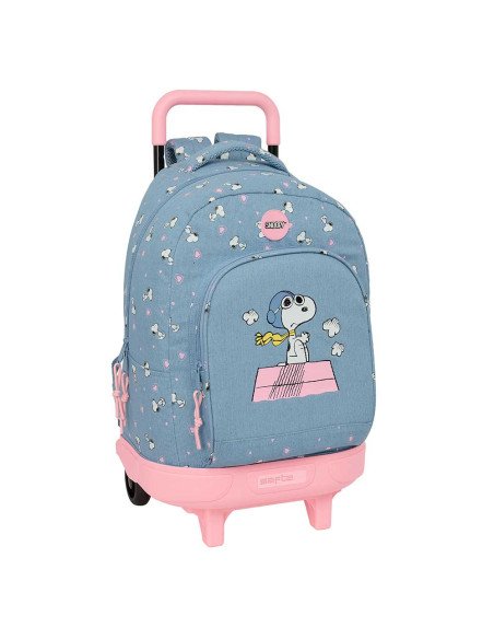 Mochila Grande con Ruedas Compact Extraíble Snoopy