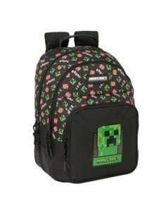 Mochila Doble Adaptable a Carro Minecraft | Reino Escolar: Mochilas y Regalos
