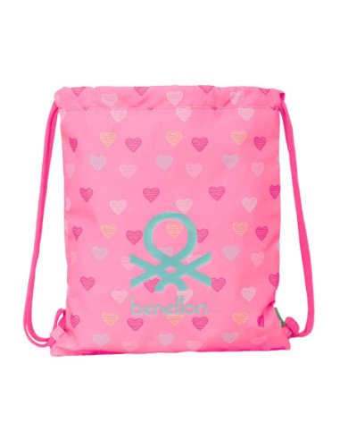 Saco Plano Benetton "Heart" | Reino Escolar: Mochilas y Regalos