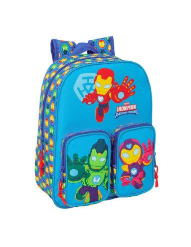 Mochila Infantil Bolsillos Adaptable a Carro Iron Man | Reino Escolar: Mochilas y Regalos