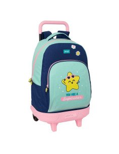 Mochila Grande con Ruedas Compact Extraible Mr. Wonderful "Estrella" | Reino Escolar: Mochilas y Regalos