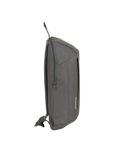 Mini Mochila Bolsillo Vertical Safta Gris Humo | Reino Escolar: Mochilas y Regalos