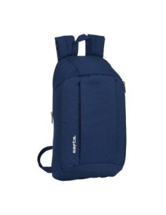 Mini Mochila Bolsillo Vertical SAFTA Azul Navy | Reino Escolar