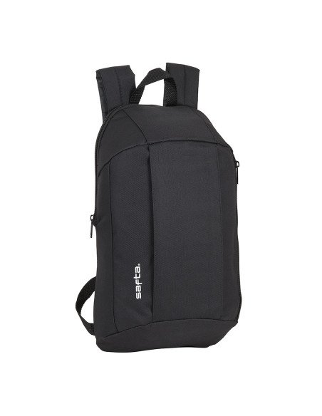 Mini Mochila Bolsillo Vertical SAFTA Negro | Reino Escolar