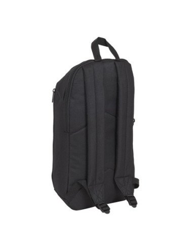 Mini Mochila Bolsillo Vertical SAFTA Negro | Reino Escolar