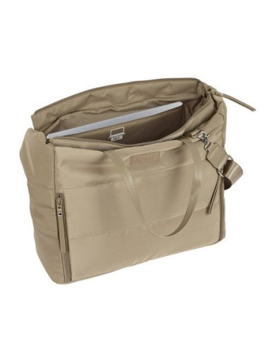 Bolso Con Bolsillo Para Portatil 14.1'' Moos Capsula Acolchado "Camel" | Reino Escolar: Mochilas y Regalos