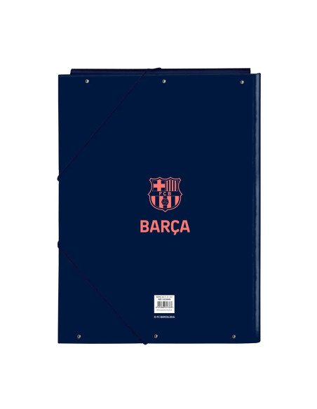 Carpeta Folio 3 Solapas F.C.Barcelona 2ª Equipacion | Reino Escolar: Mochilas y Regalos